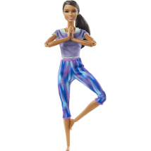 Barbie Dark Brown Hair Made To Move Yoga Doll 22 Flexible Joints