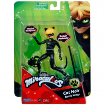 Miraculous Ladybug 12cm Small Doll Figure & Accessories - Cat Noir
