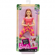 Barbie Red Hair Made to Move Doll Flexible Yoga Doll