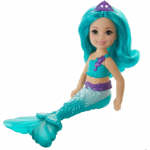 Barbie Dreamtopia Chelsea Mermaid Doll 6.5-Inch With Turquoise Hair And Tail