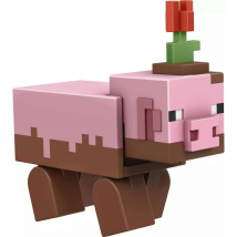 Minecraft Craft-A-Block Figure - Muddy Pig
