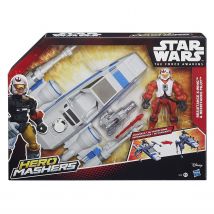 Star Wars B3702 Hero Mashers Episode VII Resistance X-Wing and Pilot Action Toy Playset