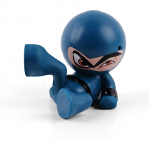 Fart Ninjas YU Gassy Blue Black 9cm Action Figure (Batteries Needed)