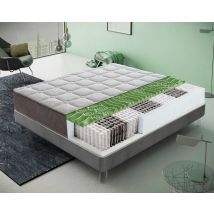 Materasso Singolo 80x190 Molle Insacchettate e Memory Foam - Alto 25 cm - 13 Zone di Comfort