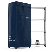 NEWLUX-Secadora de Ropa Eléctrica Portátil Secadry Azul por Ventilación, 1200W, Luz UV, Capacidad 15Kg, Temp. 180min, 4 Niveles