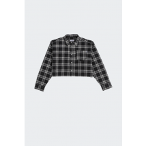 Huf - Chemise - Wo Crop Flannel pour Femme - Noir - Taille L