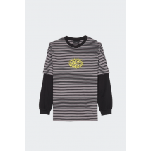 Wasted - Tee-Shirt manches longues - T-shirt - Age Stripes Love pour Homme - Noir - Taille S