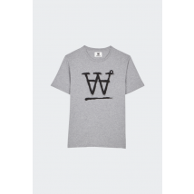 Wood Wood - Tee-Shirt manches courtes - T-shirt - Ace pour Homme - Gris - Taille M
