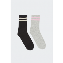 Pieces - Chaussettes - Pcsira Socks 2-pack Fc pour Femme - Noir - Taille Unique
