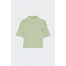 Nike - Top Manches Courtes - Rib Mock Ss 386 pour Femme - Vert - Taille S