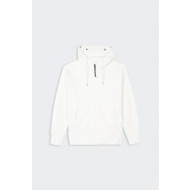 C.p. Company - Veste Zippée - Diagonal Raised Fleece Zipped Goggle Hoodie pour Homme - Blanc - Taille S