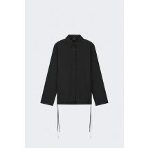 Olaf - Chemise - Slim Tie Shirt pour Femme - Noir - Taille S