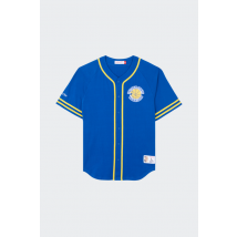 Mitchell & Ness - Tee-Shirt manches courtes - Top - Fashion Cotton Vintage Logo pour Homme - Bleu - Taille S