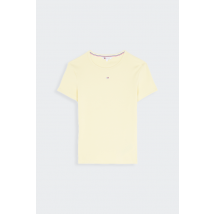 Tommy Jeans - Tee-Shirt manches courtes - T-shirt - Tjw Slim Essential R pour Femme - Jaune - Taille L