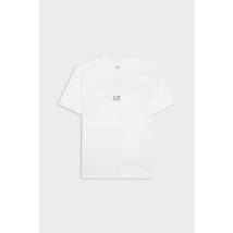 C.p. Company - Tee-Shirt manches courtes - T-shirt - Artwork Logo T-shirt pour Homme - Blanc - Taille L