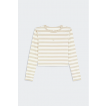 Converse - T-shirt - Chevron Baby Tee Stripes Ls pour Femme - Multicolore - Taille M