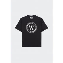 Wood Wood - Tee-Shirt manches courtes - T-shirt - Asa Tirewall T-shirt Gots pour Femme - Noir - Taille S