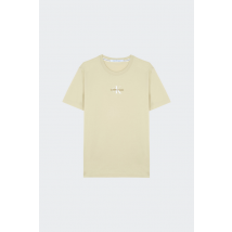 Calvin Klein Jeans - Tee-Shirt manches courtes - T-shirt - Monologo Reg Ss pour Homme - Vert - Taille XL