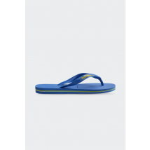 Havaianas - Tongs - Brasil Logo Neon pour Femme - Bleu - Taille 39/40