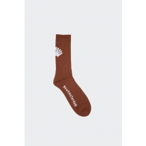 New Amsterdam Surf Association - Chaussettes - Cho7 2302106008 Logo Socks Brown pour Homme - Marron - Taille Unique