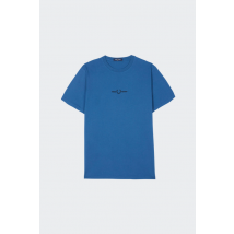 Fred Perry - Tee-Shirt manches courtes - T-shirt Manches Courtes - Embroidered T-shirt pour Homme - Bleu - Taille M