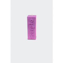 Flamingo Candles - Déco - Bougie - Scorpio Zodiac Block Pillar Candle - Violet - Taille Unique