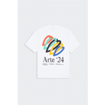 Arte Antwerp - T-shirt - Teo Back Hearts pour Homme - Blanc - Taille M