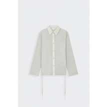 Olaf - Chemise - Slim Tie Shirt pour Femme - Vert - Taille M