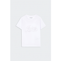Juicy Couture - Tee-Shirt manches courtes - T-shirt - Swirl Juicy Shrunken pour Femme - Blanc - Taille L