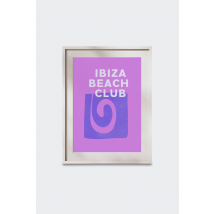 Flamingo Candles - Déco - Affiche - Ibiza Beach Club Vacay A4 Wall Print - Noir - Taille Unique