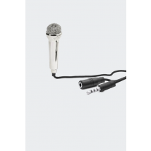 Kikkerland - Divers Accessoires - Mini Microphone Karaoke - Argent - Taille Unique