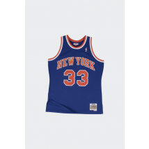 Mitchell & Ness - Tee-Shirt manches courtes - Maillot - New York Knicks - Patrick Ewing pour Homme - Bleu - Taille XS
