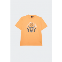 Daily Paper - Tee-Shirt manches courtes - T-shirt - Rivo Ss T-shirt pour Homme - Orange - Taille S
