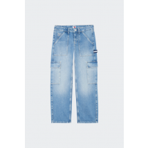 Tommy Jeans - Pantalon Treillis - Cargo - Sophie Lw Str pour Femme - Bleu - Taille 28