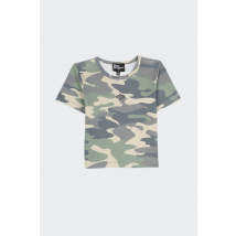 Basic Pleasure Mode - Tee-Shirt manches courtes - T-shirt - Avril Camo pour Femme - Vert - Taille 6