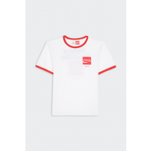 Brixton - Tee-Shirt manches courtes - T-shirt - Brixton X Coca Cola - Good Day Ringer pour Femme - Blanc - Taille M
