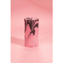 Flamingo Candles - Déco - Bougie - Pink Petrol Marble Pillar Candle - Marron - Taille Unique
