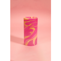 Flamingo Candles - Déco - Bougie - Pink Matcha Latte Marble Pillar Candle - Multicolore - Taille Unique