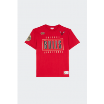 Mitchell & Ness - Tee-Shirt manches courtes - T-shirt - Team Og 2.0 Premium Vintage Logo pour Homme - Rouge - Taille M