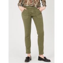Acquaverde - Rechte jeans katoenblend - 28 Maat - Kakigroen