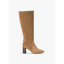 Anaki - Suède laarzen met hak - 41 Maat - Beige