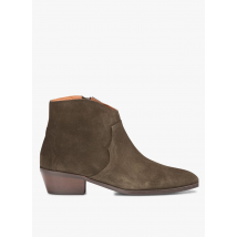Anonymous Copenhagen - Boots en velours - Taille 38 - Vert