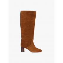 Anonymous Copenhagen - Bottes hautes en cuir velours - Taille 39 - Marron