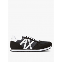 Armani Exchange - Baskets basses à logo bimatière - Taille 40 - Noir
