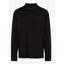 Armani Exchange - Poloshirt aus baumwoll-mix mit klassischem kragen - Größe M - Schwarz