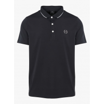 Armani Exchange - Poloshirt aus baumwolle mit siebdruck - Größe M - Blau