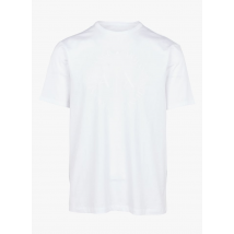 Armani Exchange - Tee-shirt col rond sérigraphié en coton - Taille L - Blanc
