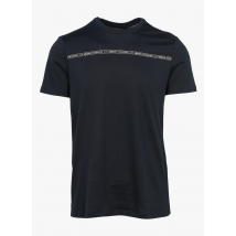 Armani Exchange - Rundhals-t-shirt aus baumwolle mit siebdruck - Größe M - Blau