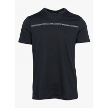 Armani Exchange - Rundhals-t-shirt aus baumwolle mit siebdruck - Größe S - Blau
