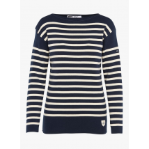 Armor Lux - Marinera de algodón con cuello barco - Talla M - Azul